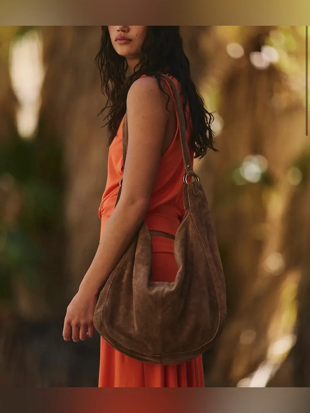 Free People Roma Suede Hobo Tote Bag - Picture 10 of 12